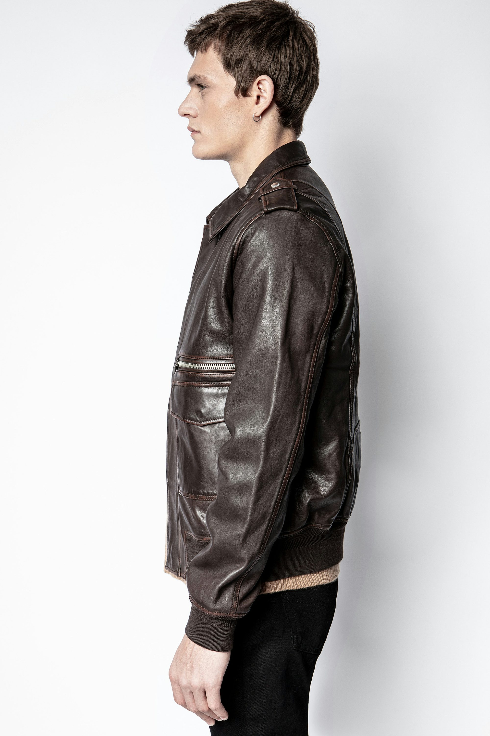 Leonard Used Jacket - Men's brown jacket.
